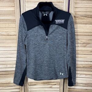 Under Armour Jacket Pullover Dorman Logo Black & Gray Heathered  Size S